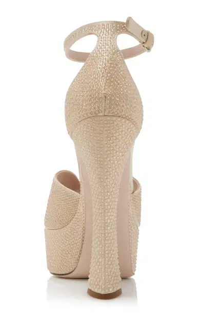 Miu Miu Crystal-Embellished Satin Platform Sandals | Thumbnail 8