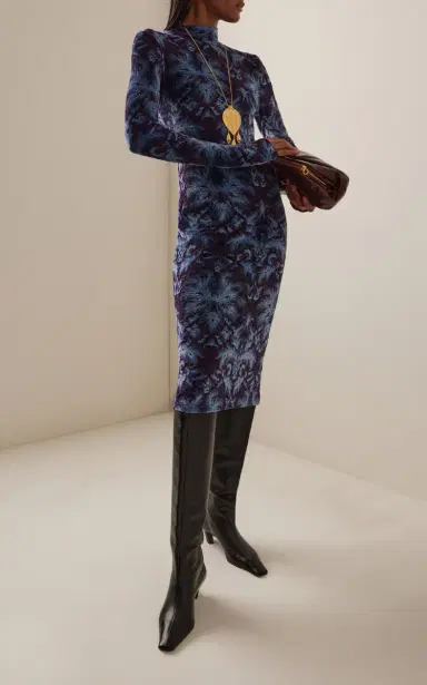 Etro Printed Crepe Midi Dress | Thumbnail 2