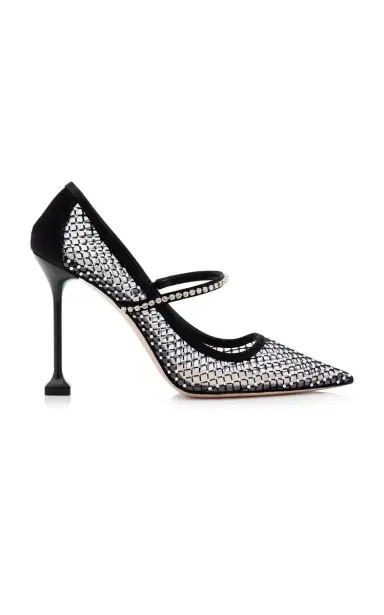 Miu Miu Crystal-Mesh Pumps | Thumbnail 1 Miu Miu Crystal-Mesh Pumps | Thumbnail 1