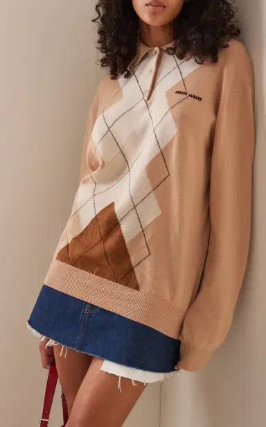 Miu Miu Oversized Cashmere Sweater | Thumbnail 4 Miu Miu Oversized Cashmere Sweater | Thumbnail 4