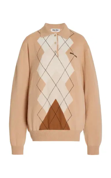 Miu Miu Oversized Cashmere Sweater | Thumbnail 1 Miu Miu Oversized Cashmere Sweater | Thumbnail 1