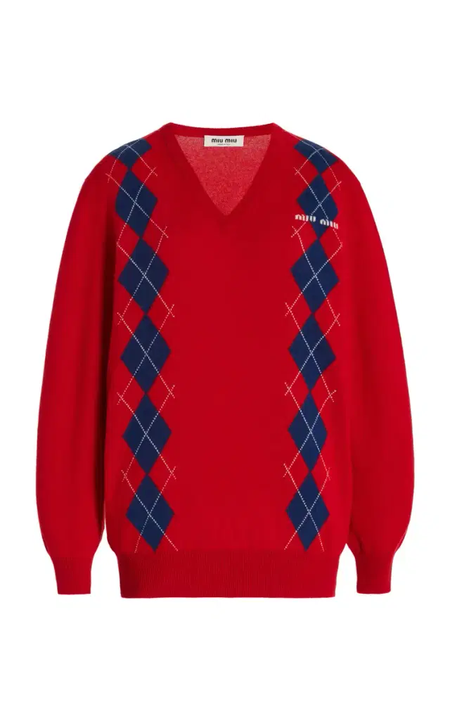 Argyle Cashmere Sweater