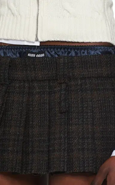 Miu Miu Plaid Mini Skirt | Thumbnail 5