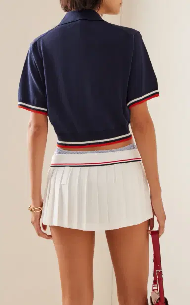 Miu Miu Silk-Cotton Polo Sweater | Thumbnail 4 Miu Miu Silk-Cotton Polo Sweater | Thumbnail 4