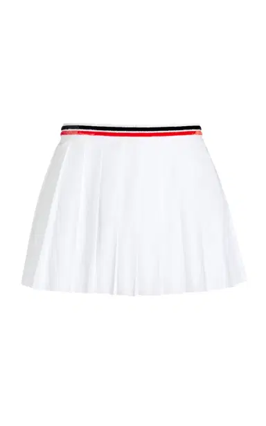 Miu Miu Pleated Poplin Mini Skirt | Thumbnail 7 Miu Miu Pleated Poplin Mini Skirt | Thumbnail 7