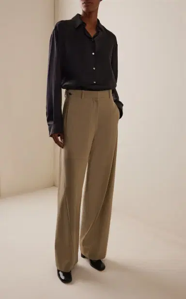 The Row Sisilia Silk-Satin Shirt | Thumbnail 3 The Row Sisilia Silk-Satin Shirt | Thumbnail 3