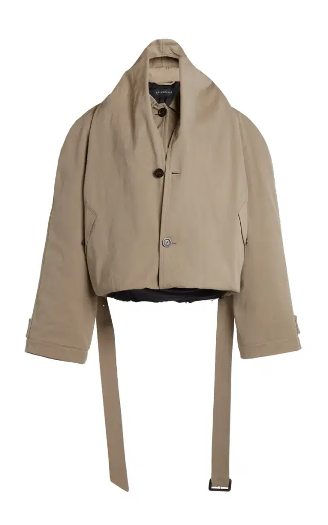 Hooded Cotton-Twill Trench Coat
