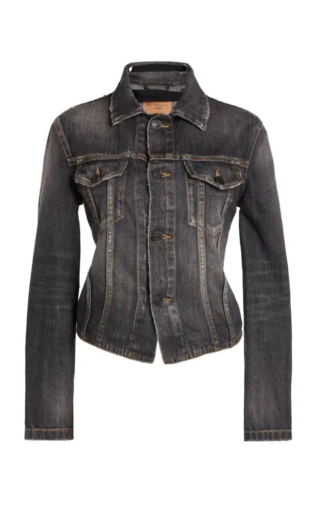 Balenciaga Lace-up Denim Jacket