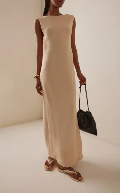 Matteau Open-Back Crepe Maxi Dress | Thumbnail 2