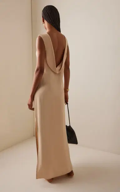Matteau Open-Back Crepe Maxi Dress | Thumbnail 4