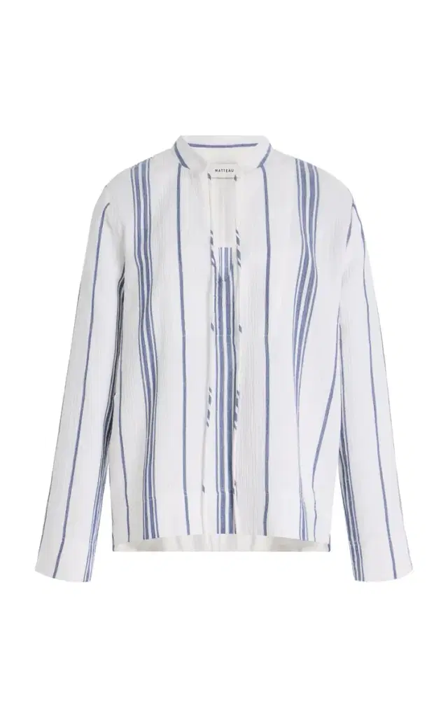 Matteau Fisherman Striped Cotton Top