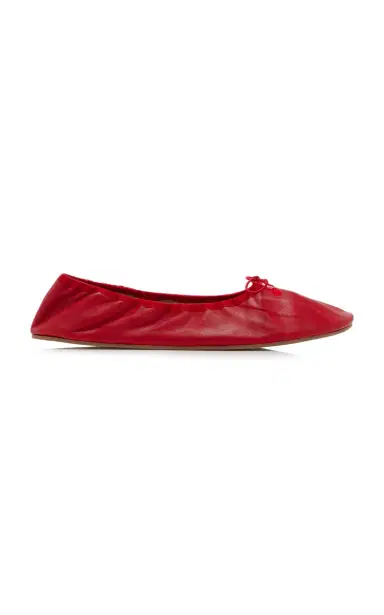 The Row Round Leather Ballet Flats | Thumbnail 2 The Row Round Leather Ballet Flats | Thumbnail 2