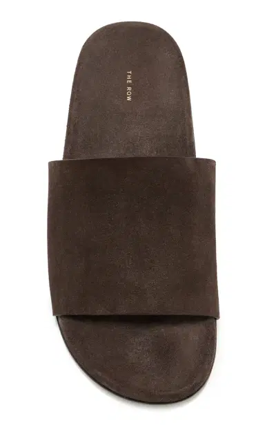 The Row Hugh Suede Slide Sandals | Thumbnail 4 The Row Hugh Suede Slide Sandals | Thumbnail 4