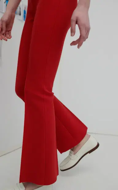 HIGH SPORT Exclusive Long Kick Flared Stretch-Cotton Knit Pants | Thumbnail 3 HIGH SPORT Exclusive Long Kick Flared Stretch-Cotton Knit Pants | Thumbnail 3