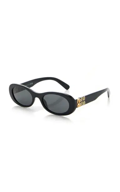 Miu Miu Oval-Frame Acetate Sunglasses | Thumbnail 3 Miu Miu Oval-Frame Acetate Sunglasses | Thumbnail 3