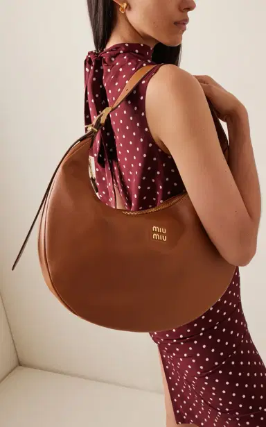Miu Miu Leather Hobo Bag | Thumbnail 2 Miu Miu Leather Hobo Bag | Thumbnail 2