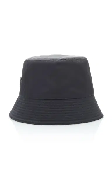 Prada Logo-Embellished Shell Bucket Hat | Thumbnail 3