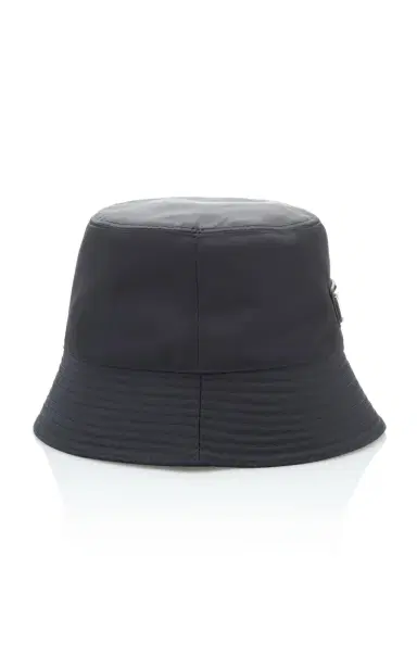 Prada Logo-Embellished Shell Bucket Hat | Thumbnail 4