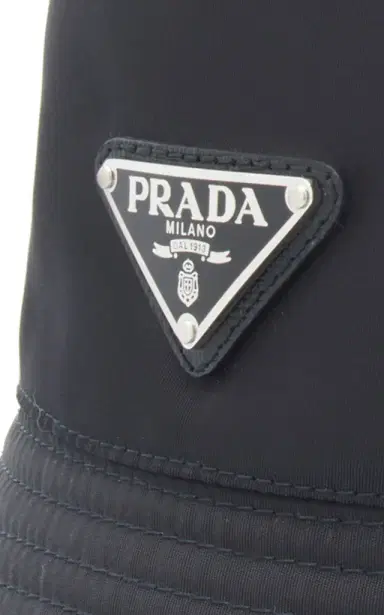 Prada Logo-Embellished Shell Bucket Hat | Thumbnail 5