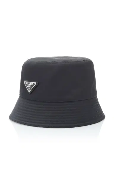 Prada Logo-Embellished Shell Bucket Hat | Thumbnail 1