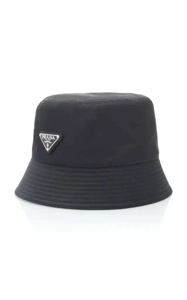 Prada Logo-Embellished Shell Bucket Hat