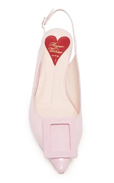 Roger Vivier Virgule Buckle-Embellished Patent Leather Slingback Pumps | Thumbnail 3