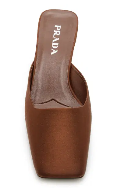 Prada Satin Mules | Thumbnail 3