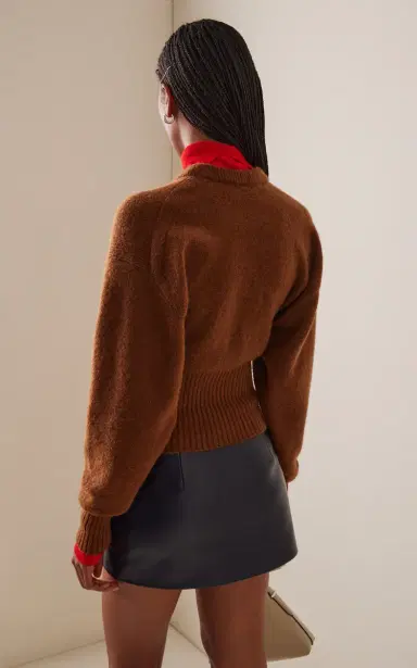 Proenza Schouler Randi Cropped Rib-Knit Sweater | Thumbnail 4