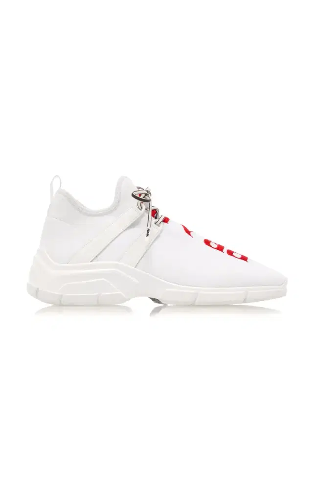 Prada Logo Knit Sneakers