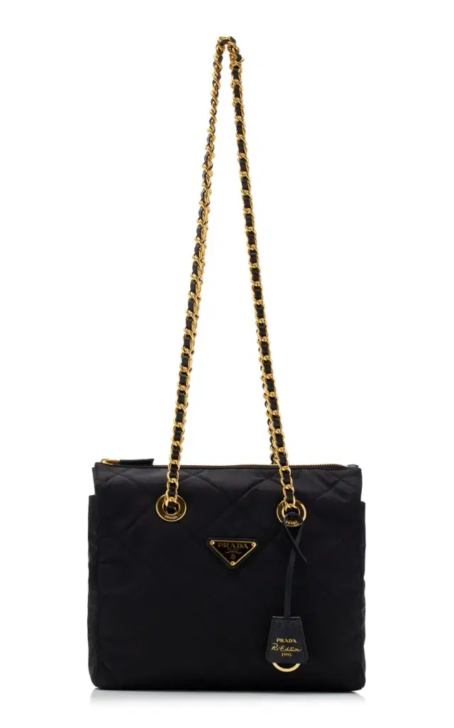 Small Re-Edition 1995 Chaîne Re-Nylon Tote Bag