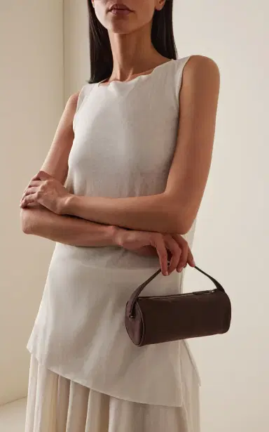 The Row Round 90's Leather Top Handle Bag | Thumbnail 2 The Row Round 90's Leather Top Handle Bag | Thumbnail 2
