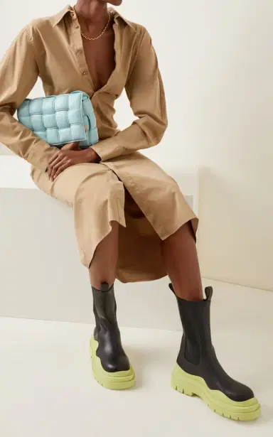 Bottega Veneta The Tire Leather Boots | Thumbnail 3