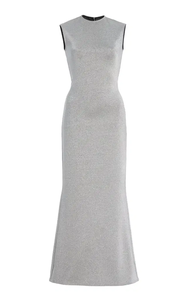 Burc Akyol Metallic-Jersey Dress