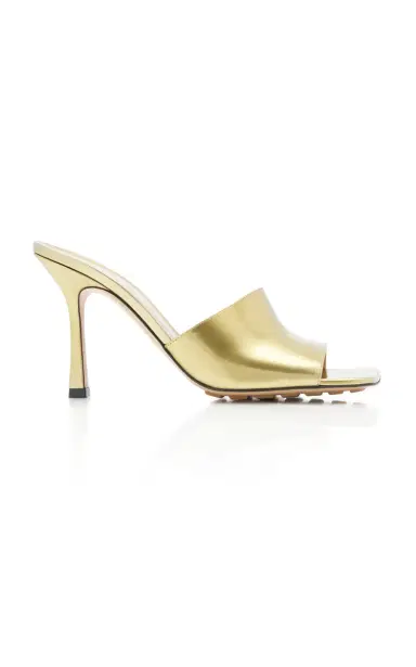 Bottega Veneta Mirror Stretch Leather Slide Sandals | Thumbnail 6