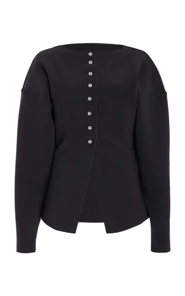 BIRROT Exclusive Lay3 Bonded Crepe Cardigan