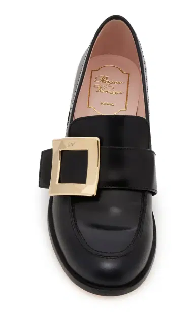 Roger Vivier Viv' Rangers Buckle-Embellished Leather Loafers | Thumbnail 4 Roger Vivier Viv' Rangers Buckle-Embellished Leather Loafers | Thumbnail 4
