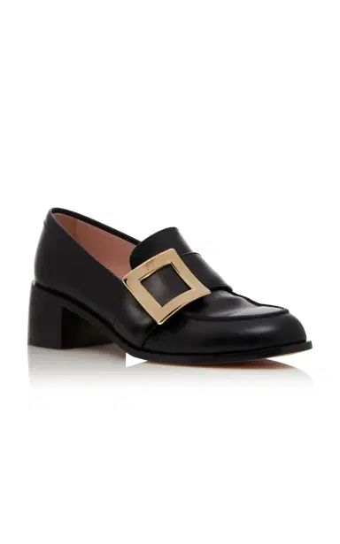 Roger Vivier Viv' Rangers Buckle-Embellished Leather Loafers | Thumbnail 6 Roger Vivier Viv' Rangers Buckle-Embellished Leather Loafers | Thumbnail 6