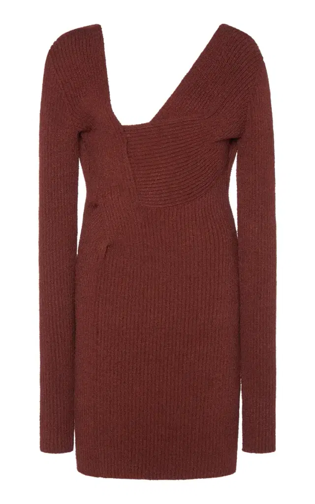 Bottega Veneta Ribbed-Knit Mini Dress