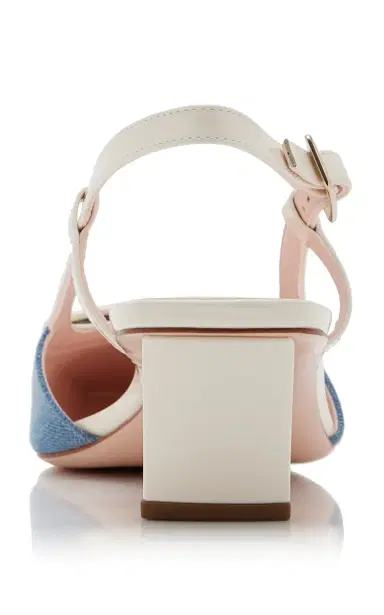 Roger Vivier Belle Vivier Denim Slingback Pumps | Thumbnail 4 Roger Vivier Belle Vivier Denim Slingback Pumps | Thumbnail 4
