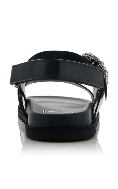 Roger Vivier Slidy Viv Crystal-Embellished Leather Sandals | Thumbnail 5 Roger Vivier Slidy Viv Crystal-Embellished Leather Sandals | Thumbnail 5