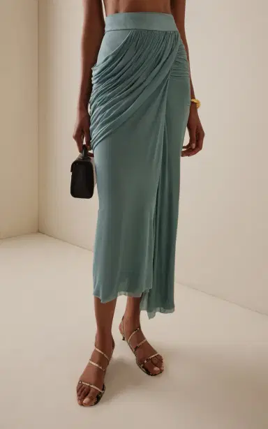 Maticevski Exclusive Savour Draped Chiffon Skirt | Thumbnail 3 Maticevski Exclusive Savour Draped Chiffon Skirt | Thumbnail 3