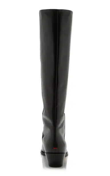 Aeyde Arla Leather Western Knee Boots - Brown | Thumbnail 4