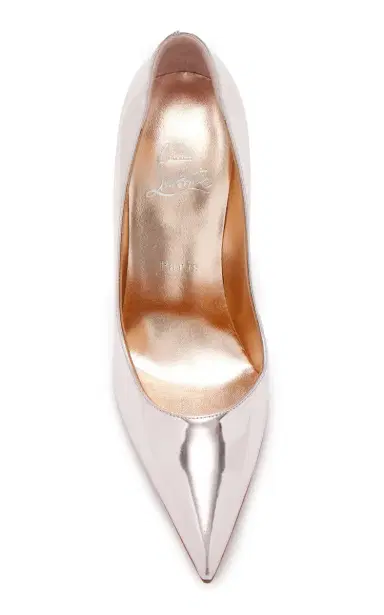 Christian Louboutin Miss Z 100mm Metallic Leather Pumps | Thumbnail 3 Christian Louboutin Miss Z 100mm Metallic Leather Pumps | Thumbnail 3