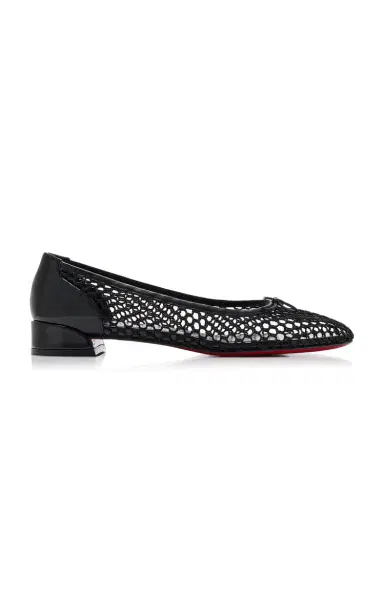 Christian Louboutin Sweetie Jane Mesh-Cotton Ballet Flats | Thumbnail 2 Christian Louboutin Sweetie Jane Mesh-Cotton Ballet Flats | Thumbnail 2