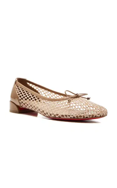 Christian Louboutin Sweetie Jane Mesh-Cotton Ballet Flats | Thumbnail 6 Christian Louboutin Sweetie Jane Mesh-Cotton Ballet Flats | Thumbnail 6