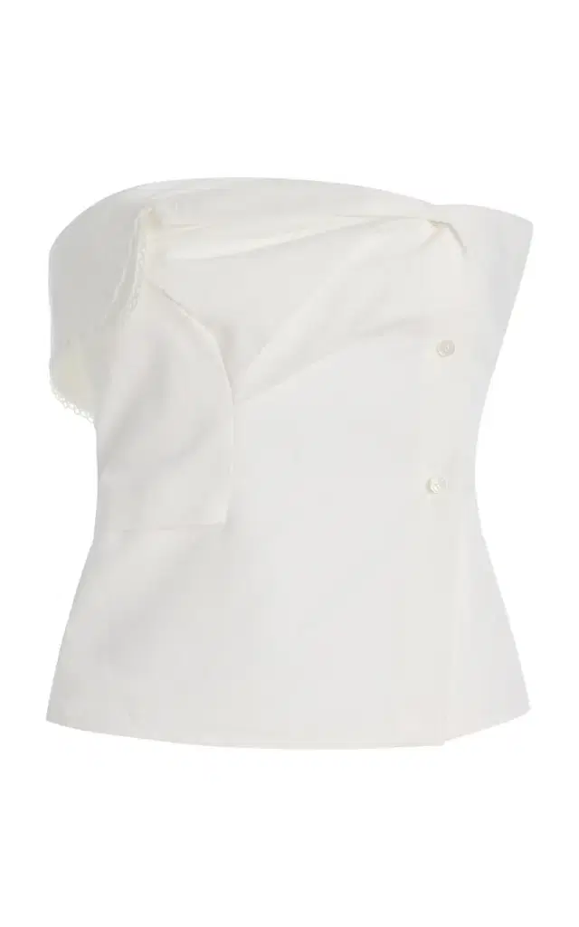 Cotton Poplin Bustier Top