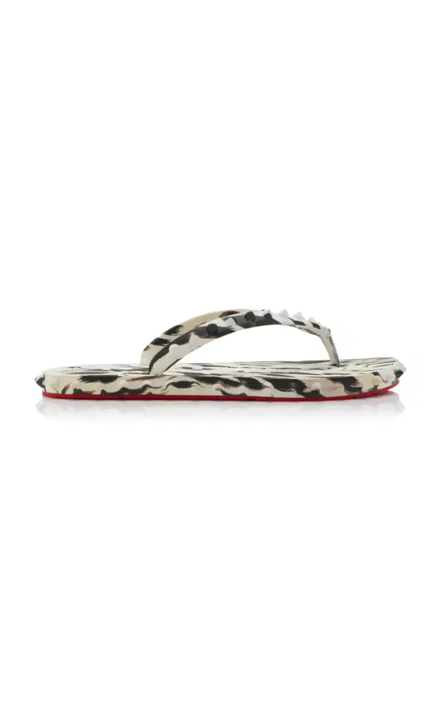 Super Loubi Studded Rubber Flip Flop Sandals