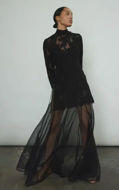 Kamperett Lalique Silk Organza Gown | Thumbnail 3 Kamperett Lalique Silk Organza Gown | Thumbnail 3