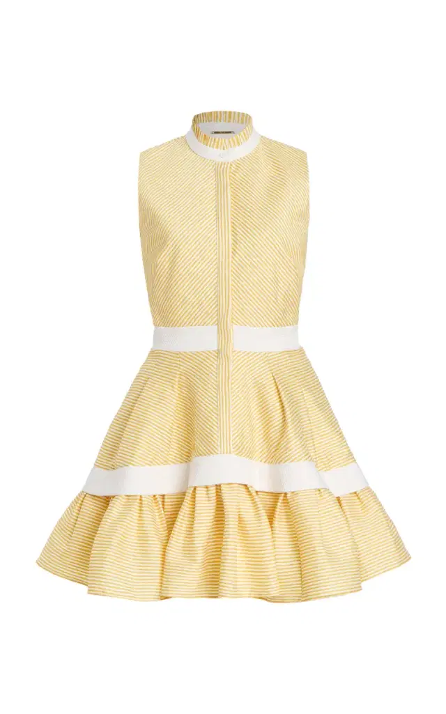 Natacha Herringbone Mini Shirt Dress