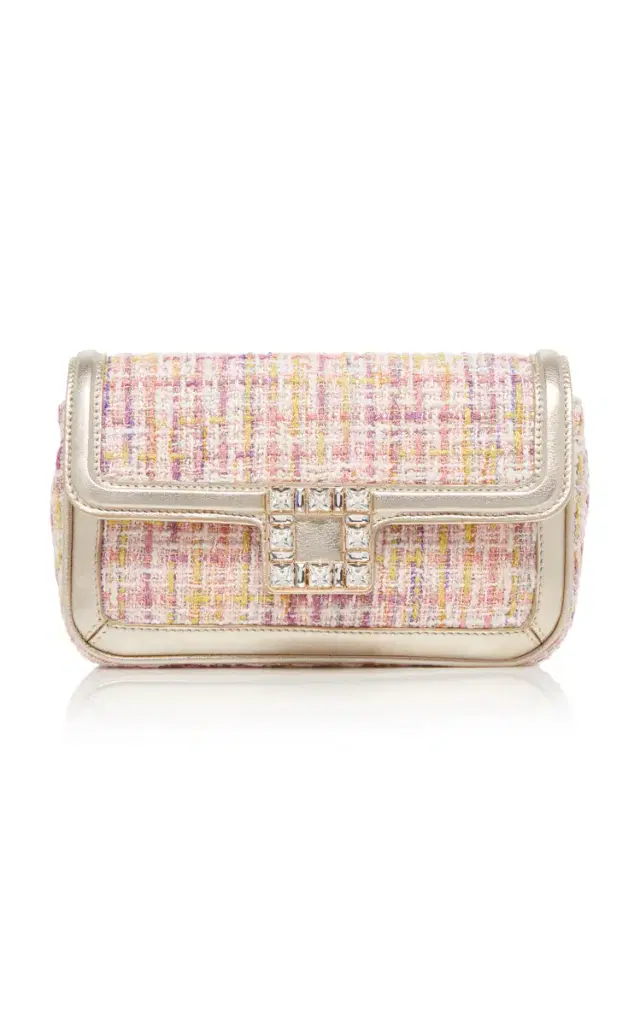 Roger Vivier Viv' Jeu De Fille Tweed Envelope Bag
